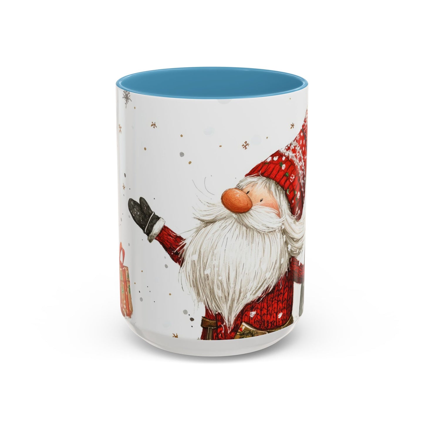 Santa Accent Mug (11oz & 15oz) Festive Holiday Drinkware
