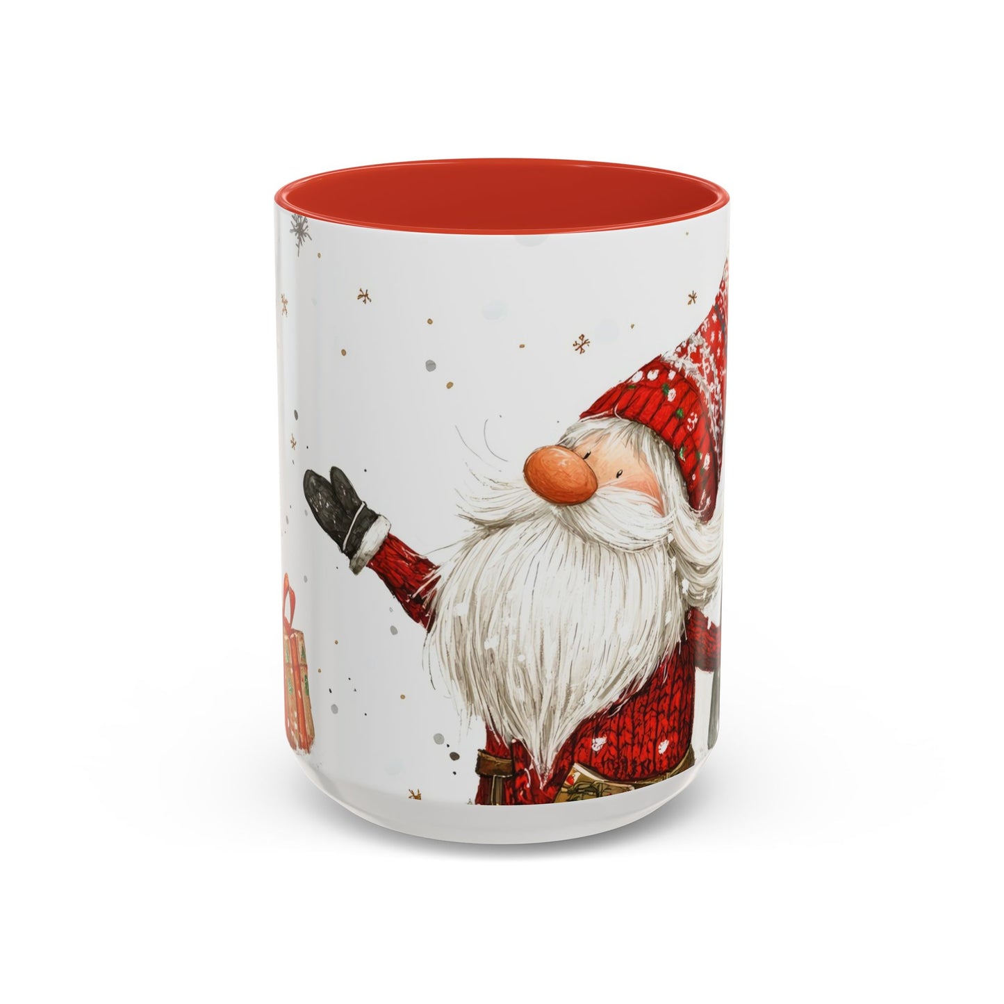 Santa Accent Mug (11oz & 15oz) Festive Holiday Drinkware