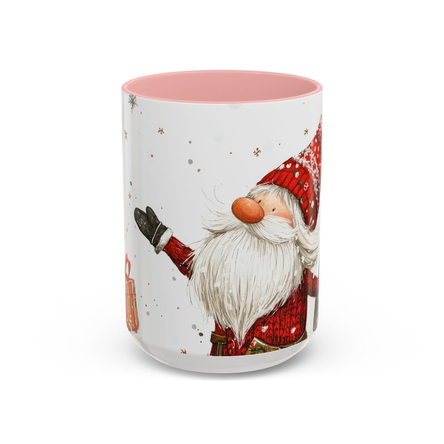 Santa Accent Mug (11oz & 15oz) Festive Holiday Drinkware