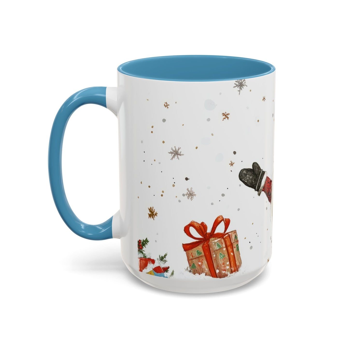 Santa Accent Mug (11oz & 15oz) Festive Holiday Drinkware