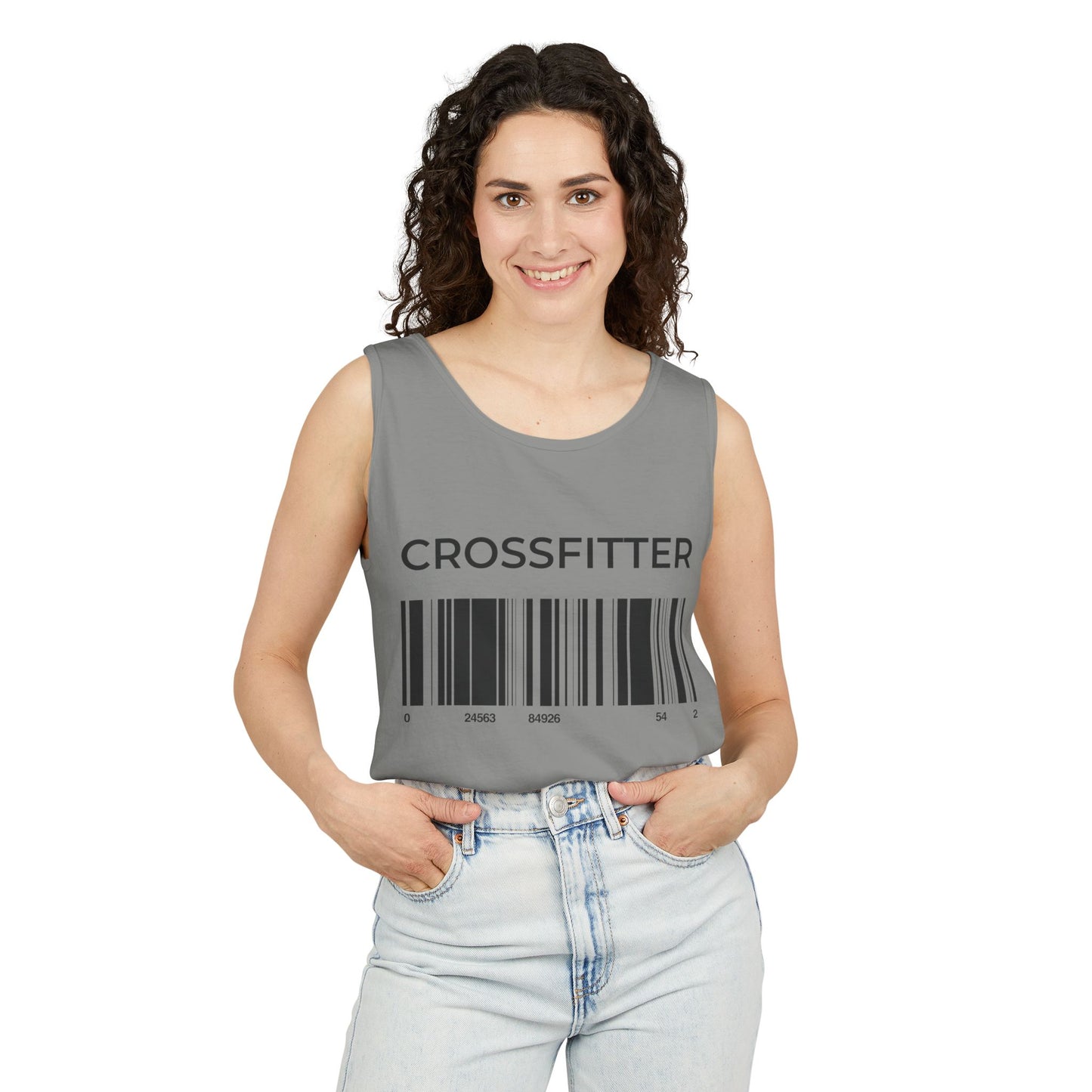 Crossfitter Barcode Tank Top — Fitness Workout Gym Tank