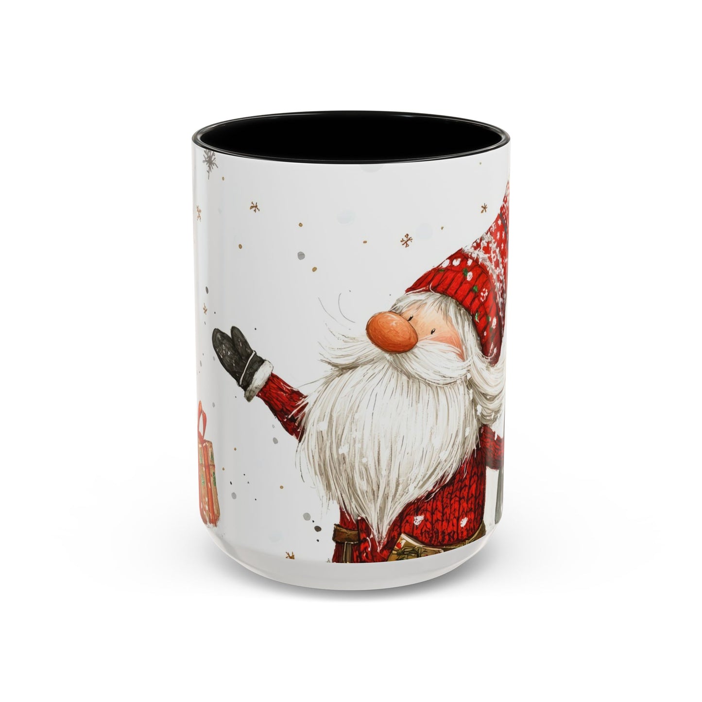 Santa Accent Mug (11oz & 15oz) Festive Holiday Drinkware